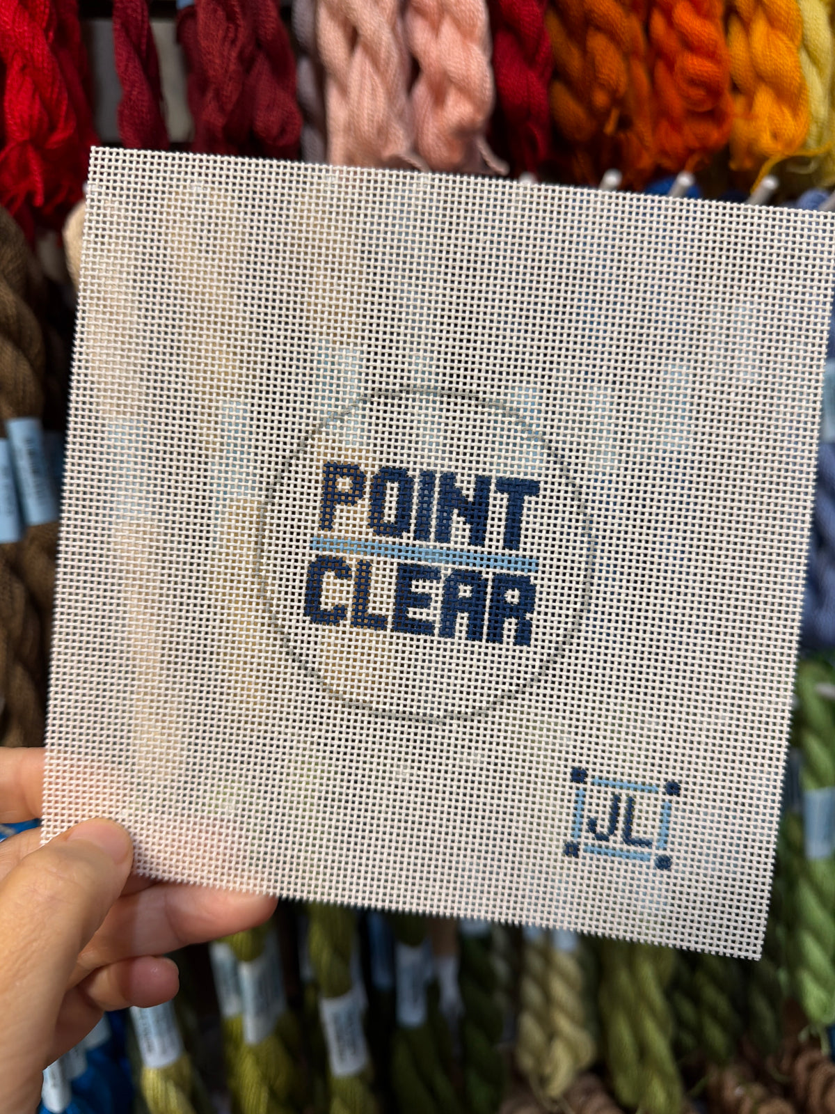 Point Clear 2 1/2" Round Canvas
