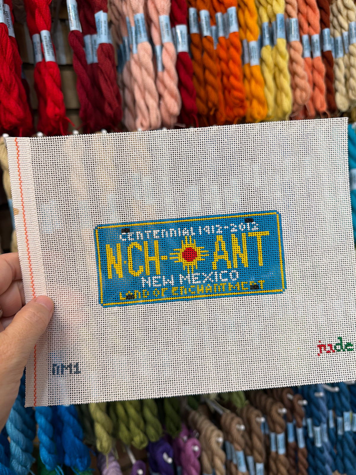 New Mexico License Plate Canvas