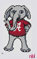 Alabama Big Al Ornament Canvas