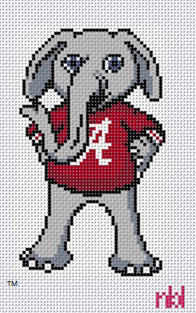 Alabama Big Al Ornament Canvas