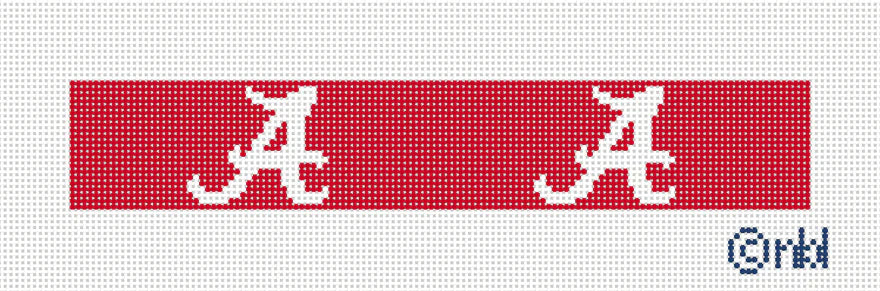 Alabama Key Fob (2 Logos) Canvas