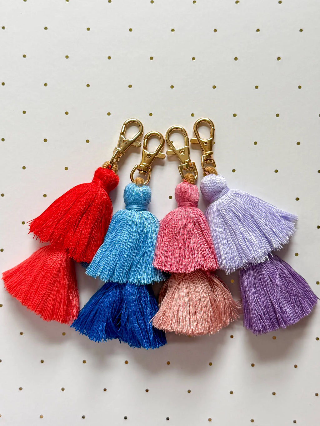 Scissors Tassel -Pink