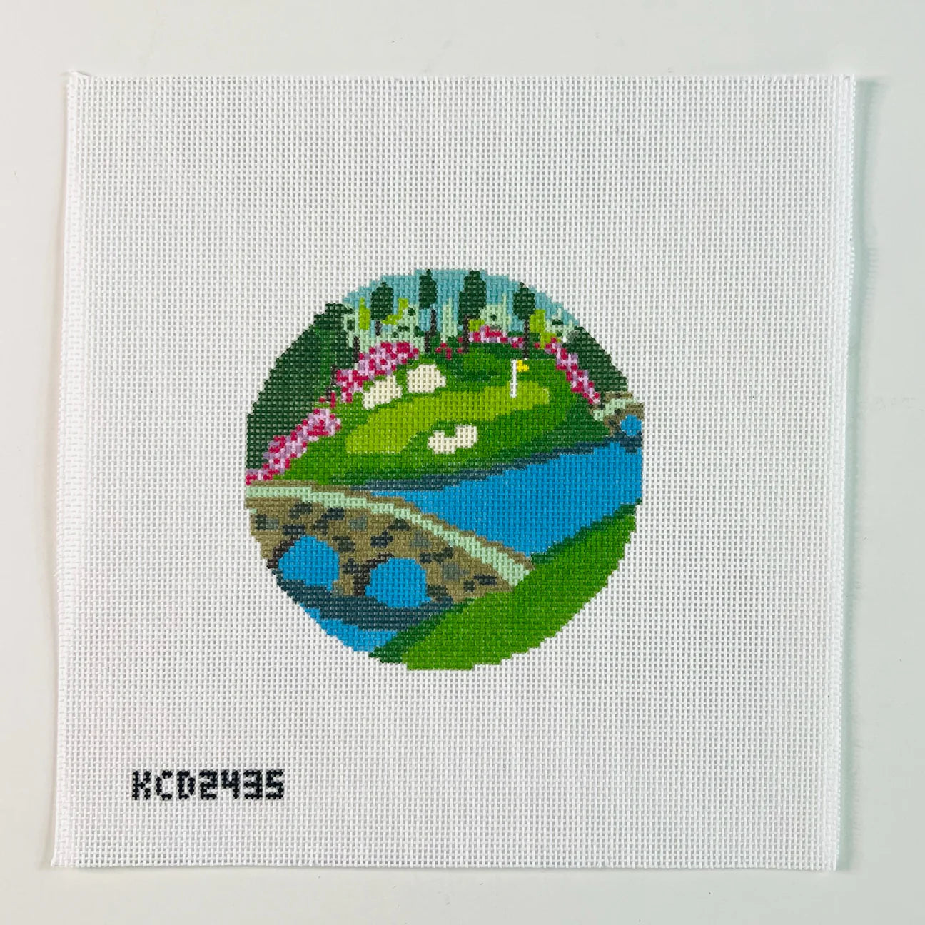The Masters Amen Corner Augusta Golf Course Round Canvas