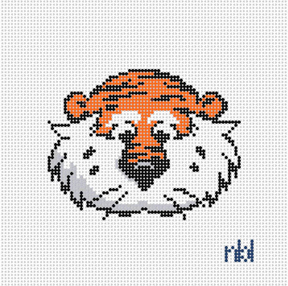Aubie Head - Auburn Mascot Ornament