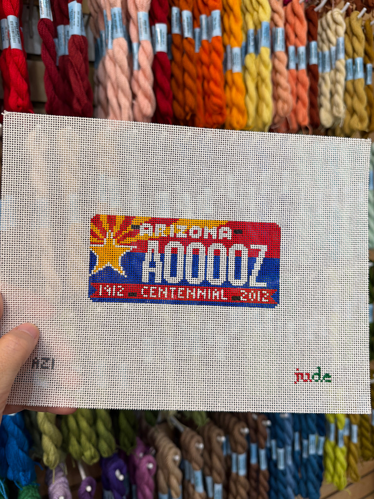 Arizona License Plate (Centennial) Canvas