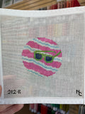 Sunglasses 3" Round Canvas