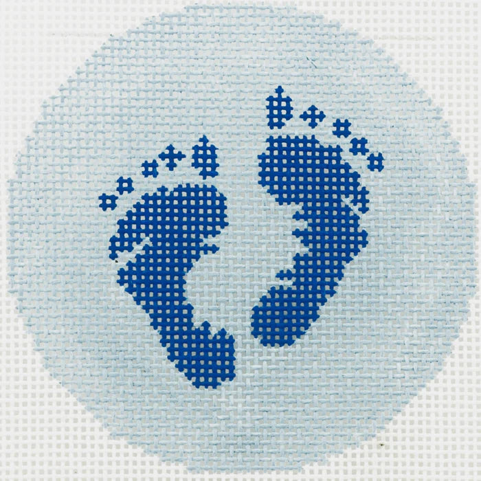 Baby Boy Footprints Canvas