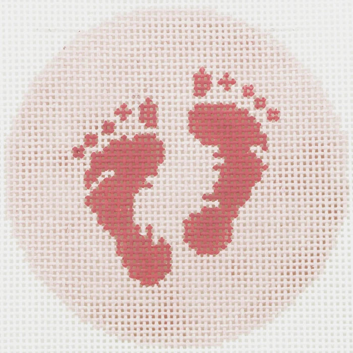 Baby Girl Footprints Canvas