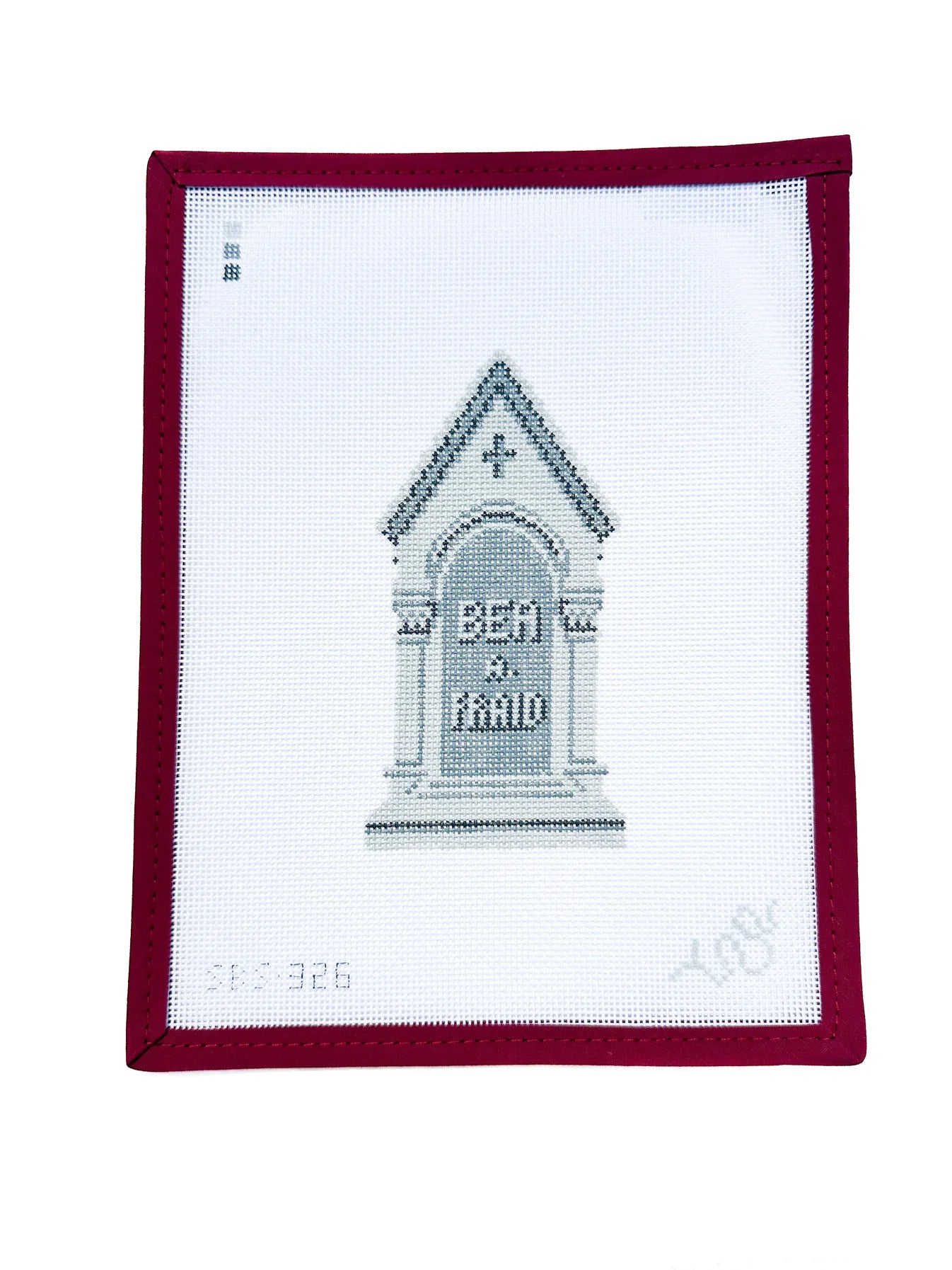 Headstone Tombstone Needlepoint Canvas - "Bea A. Fraid"