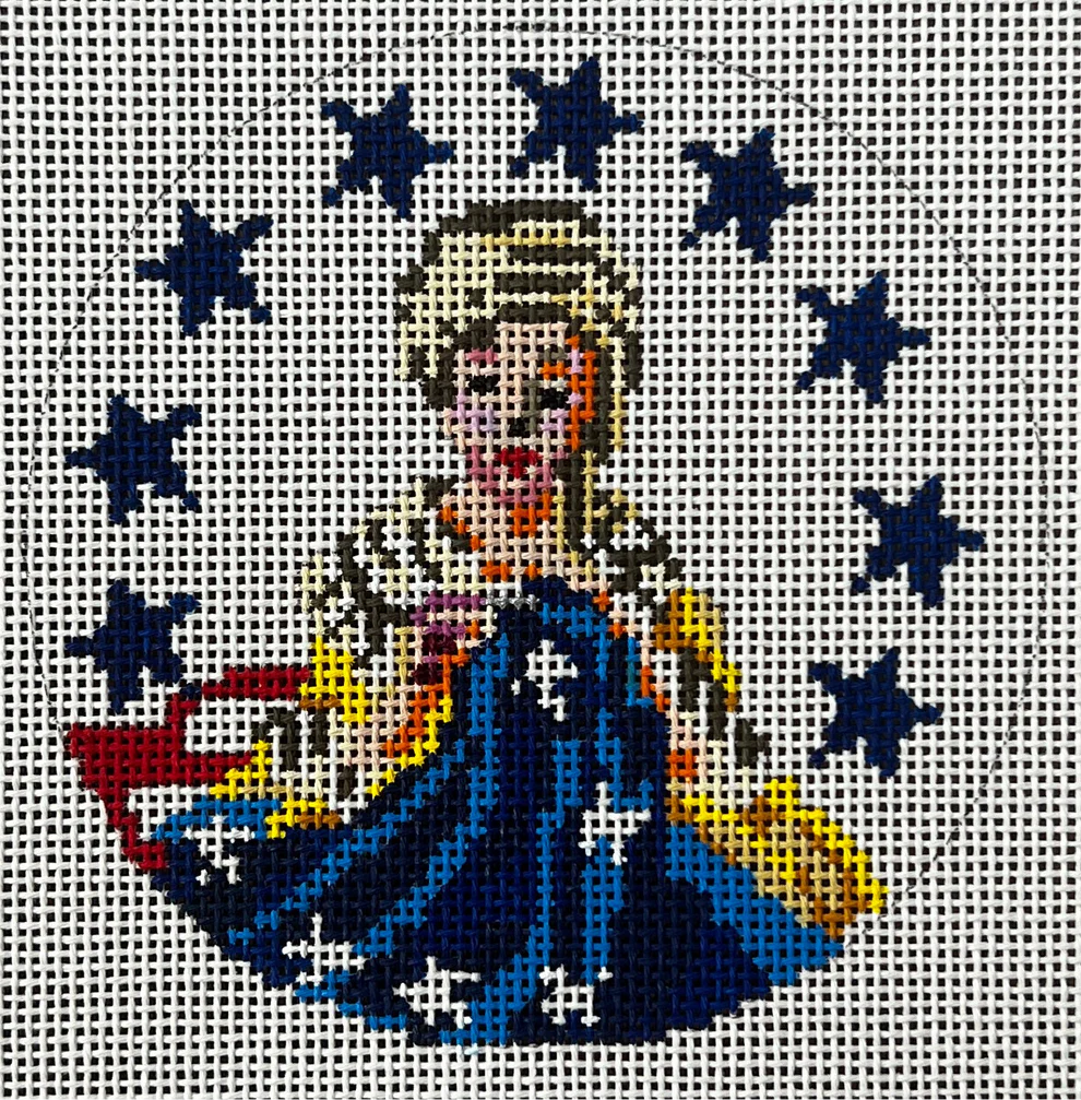 Betsy Ross Round Canvas