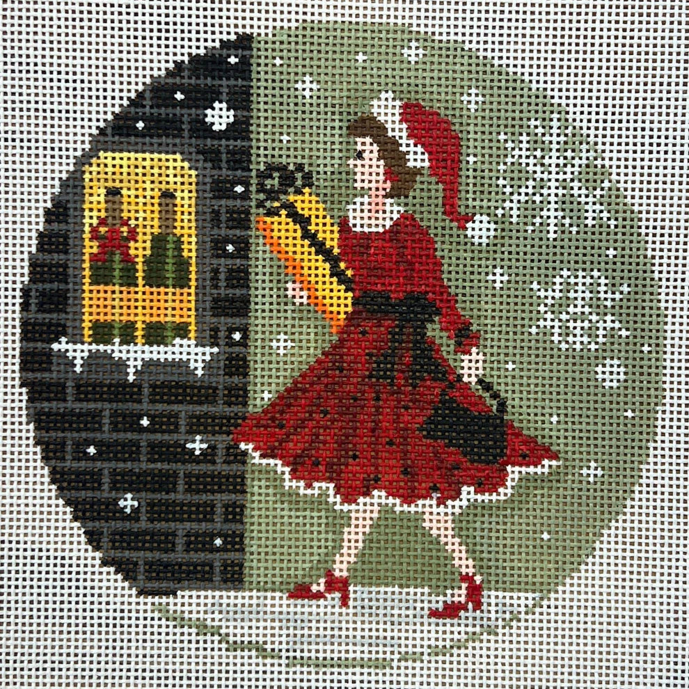 Betty Loves Bubbles #4 (Box of Champs) Canvas w/Stitch Guide