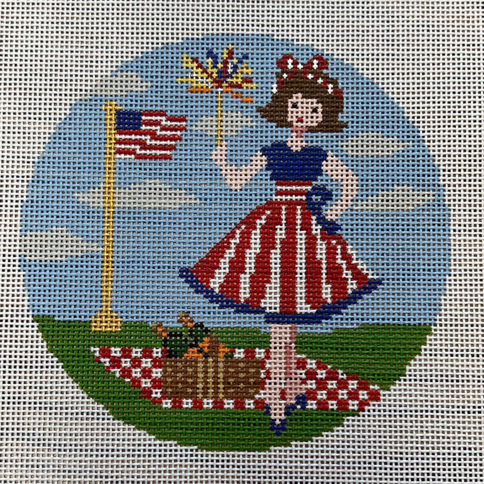 Betty Loves Independence Day Canvas and Stitch Guide