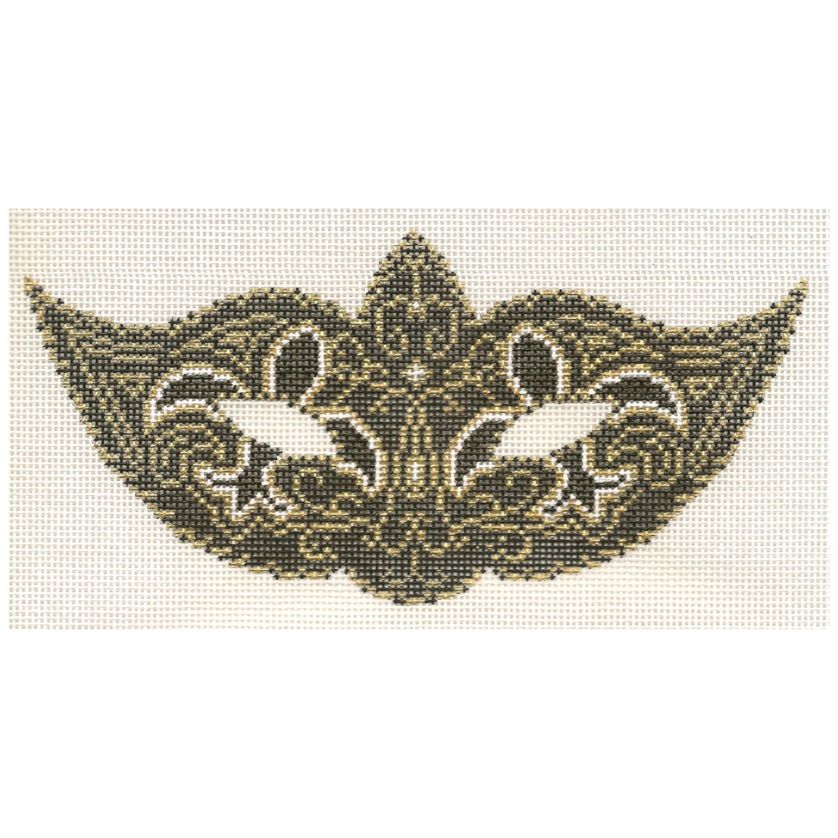 Black and Gold Mask Canvas