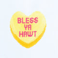 Bless Ya Hawt Conversation Heart Canvas