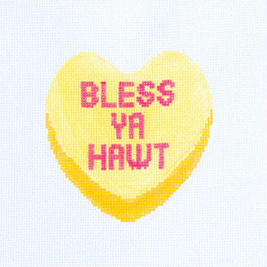 Bless Ya Hawt Conversation Heart Canvas