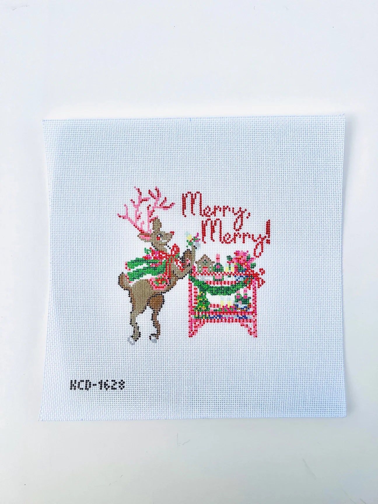 Blitzen & Bubbles Merry Merry Deer with Barcart Canvas