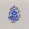 Blue Flower Egg Canvas