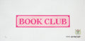 Book Club Bookmark (Pink) Canvas