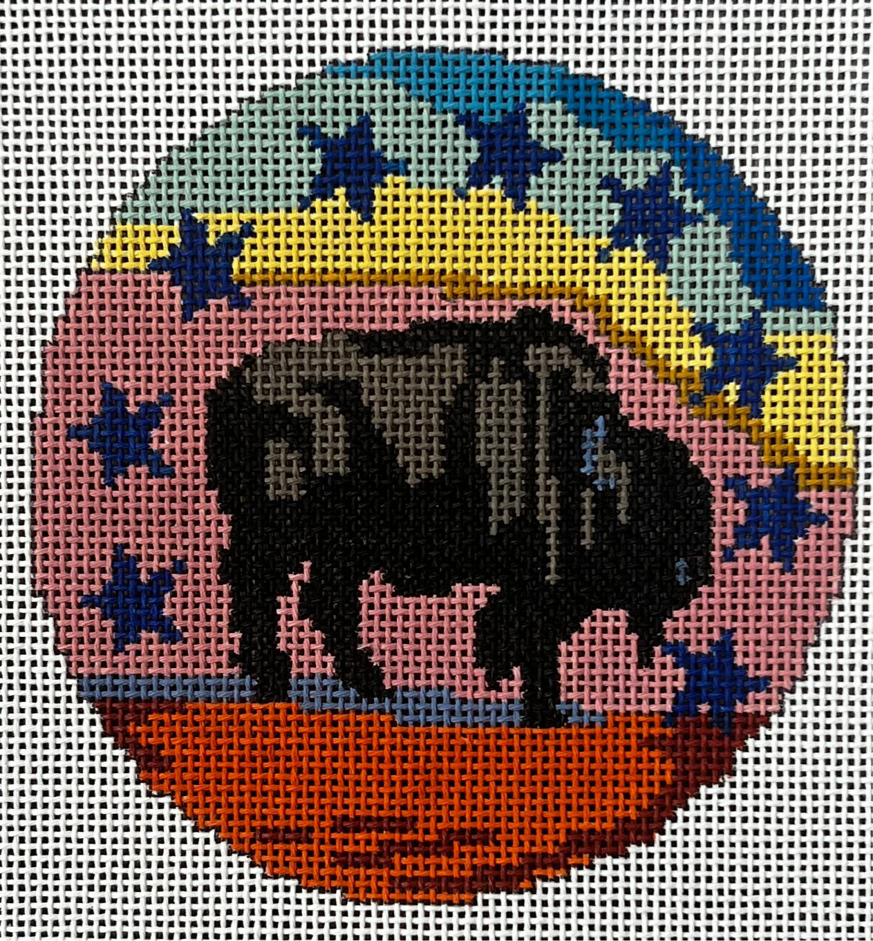 Buffalo Round Canvas