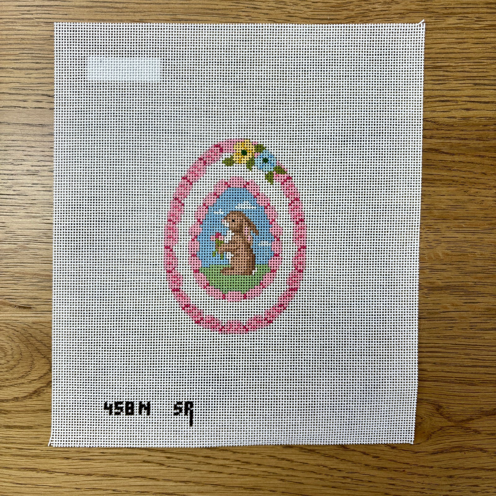 Bunny Pink Sugar Egg Canvas