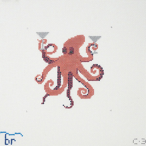 Boozy Octopus & Double Martini Canvas