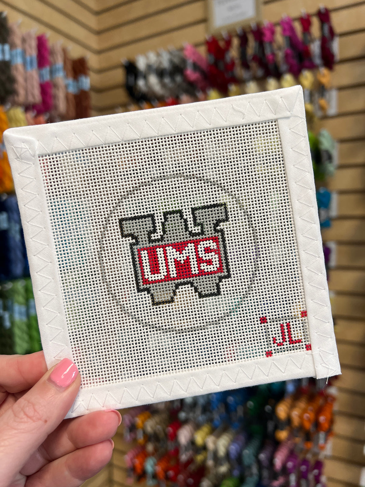 UMS Wright Logo 2" Round Canvas