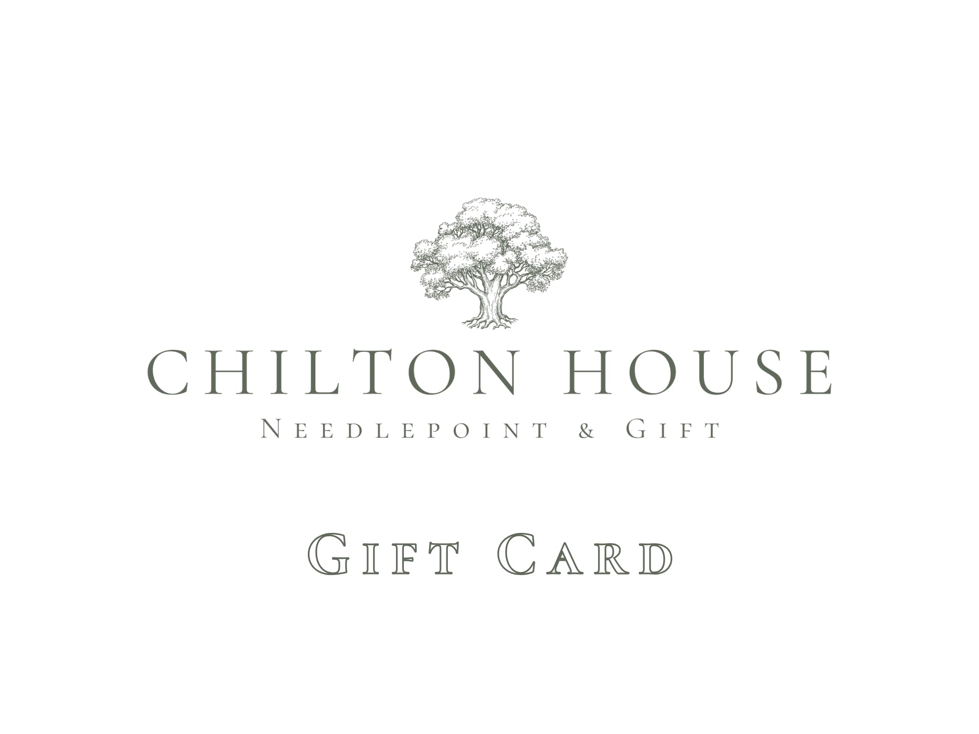 Chilton House Needlepoint Gift Card
