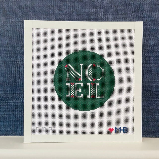 Noel Round Canvas