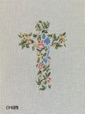 Chinoiserie Cross with Bird Canvas
