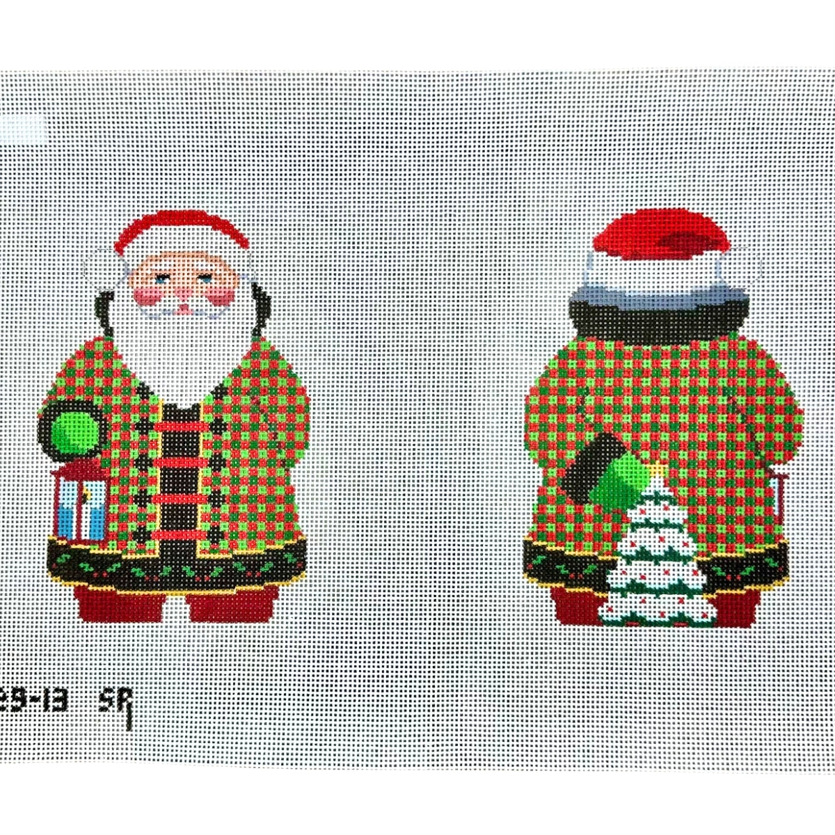 Checker Coat Santa Canvas (2 side, 13 M)