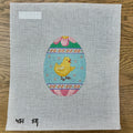 Chick In Flower Sprinkles Egg Canvas