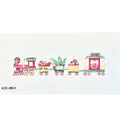 Christmas Train Bolster Pillow Canvas