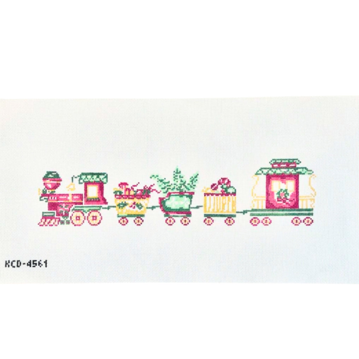 Christmas Train Bolster Pillow Canvas