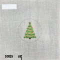 Christmas Tree 2.5" Round Canvas