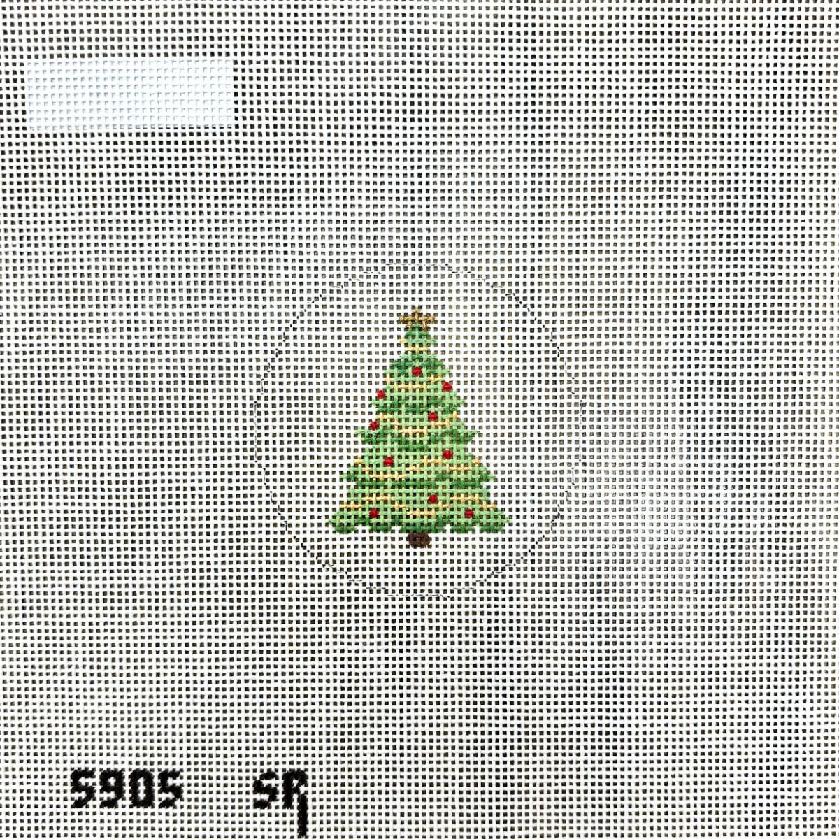 Christmas Tree 2.5" Round Canvas