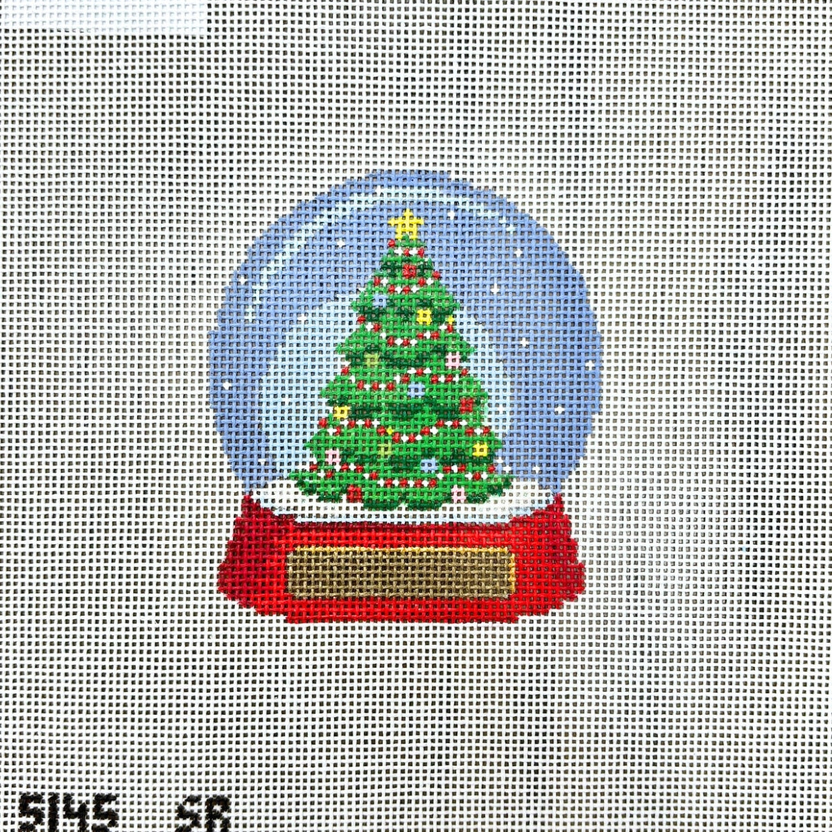 Christmas Tree Snow Globe Canvas