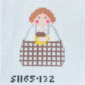 Coffee Stitch It Angel Canvas