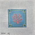 Coral 4" Square Canvas