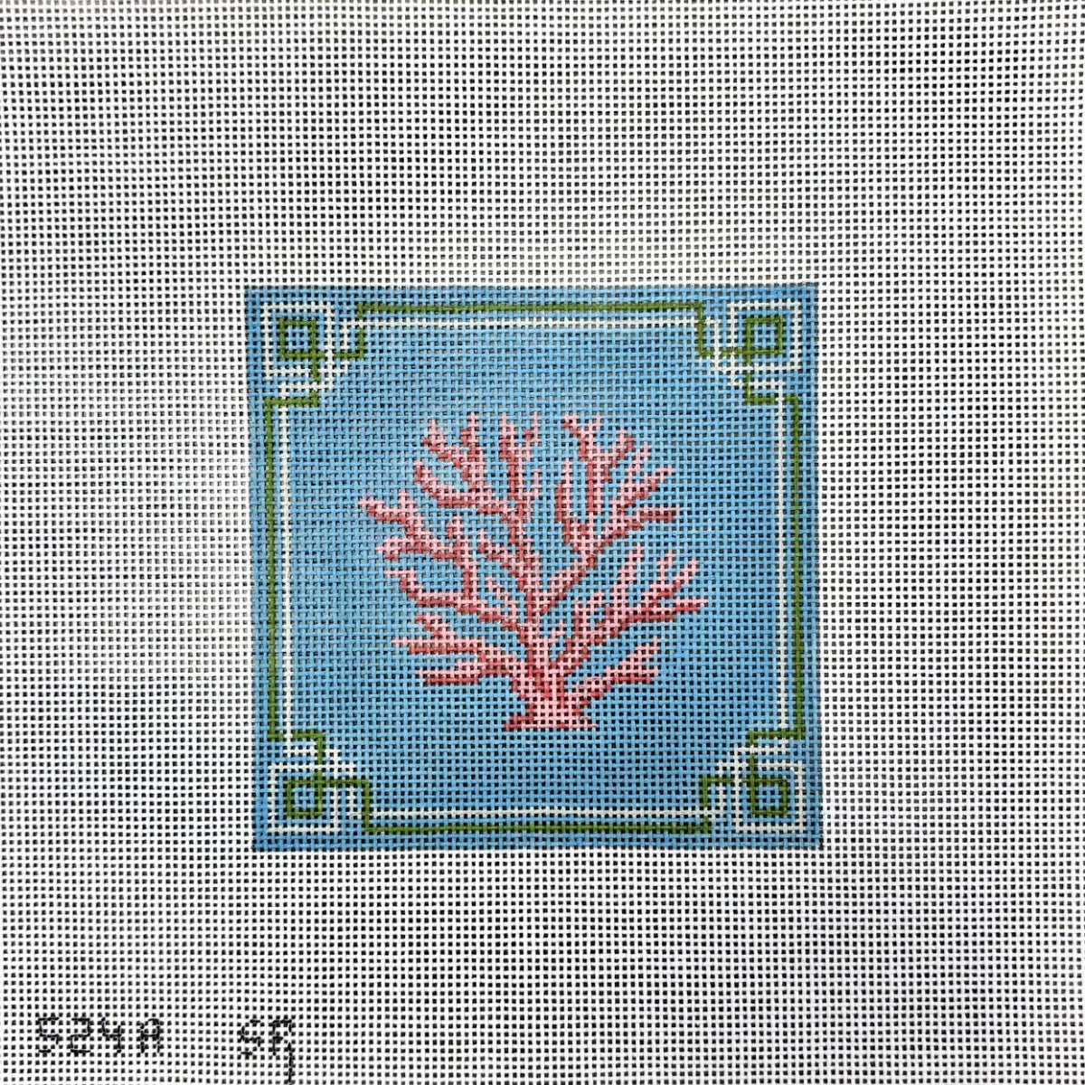 Coral 4" Square Canvas