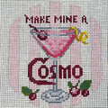 Happier Hour Cosmo Coaster Round Canvas