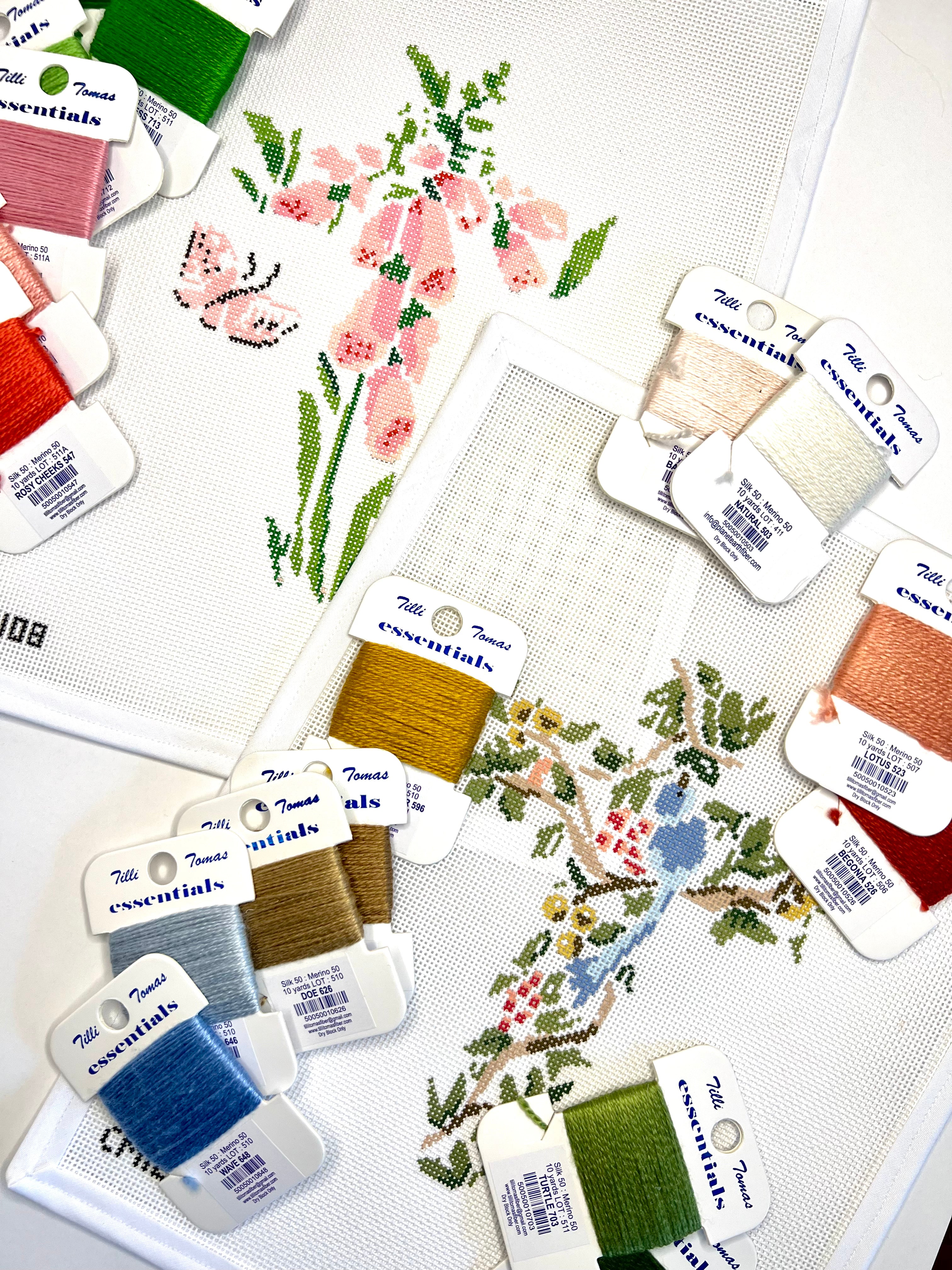 Chinoiserie Cross with Bird Canvas