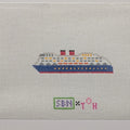 Cruise Ship Bag Charm Canvas