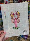 Lola the Lobster (Pink) Canvas