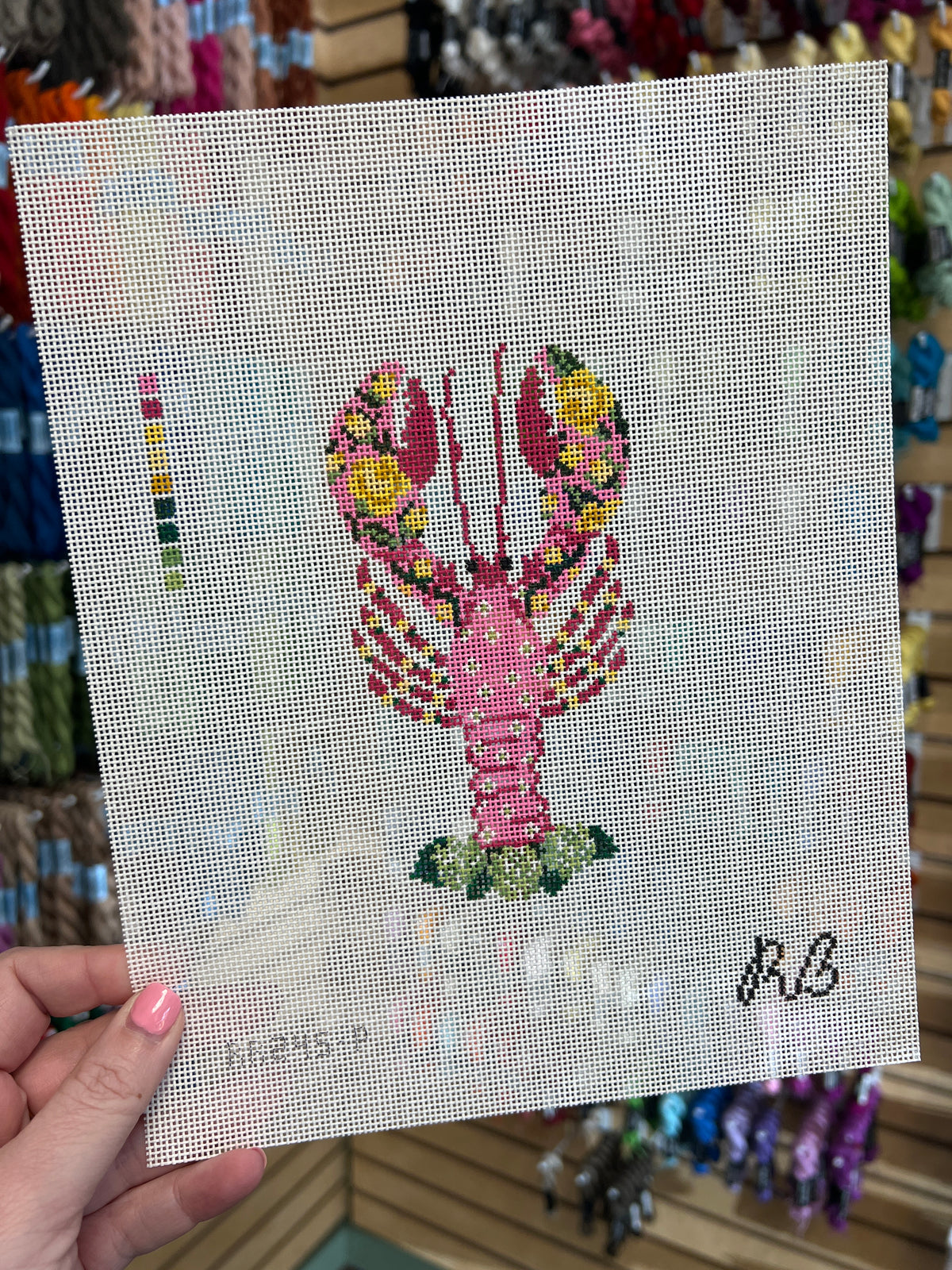 Lola the Lobster (Pink) Canvas