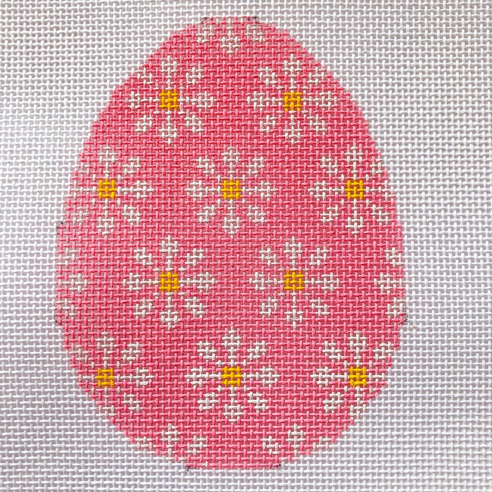 Daisy Egg Pink Canvas