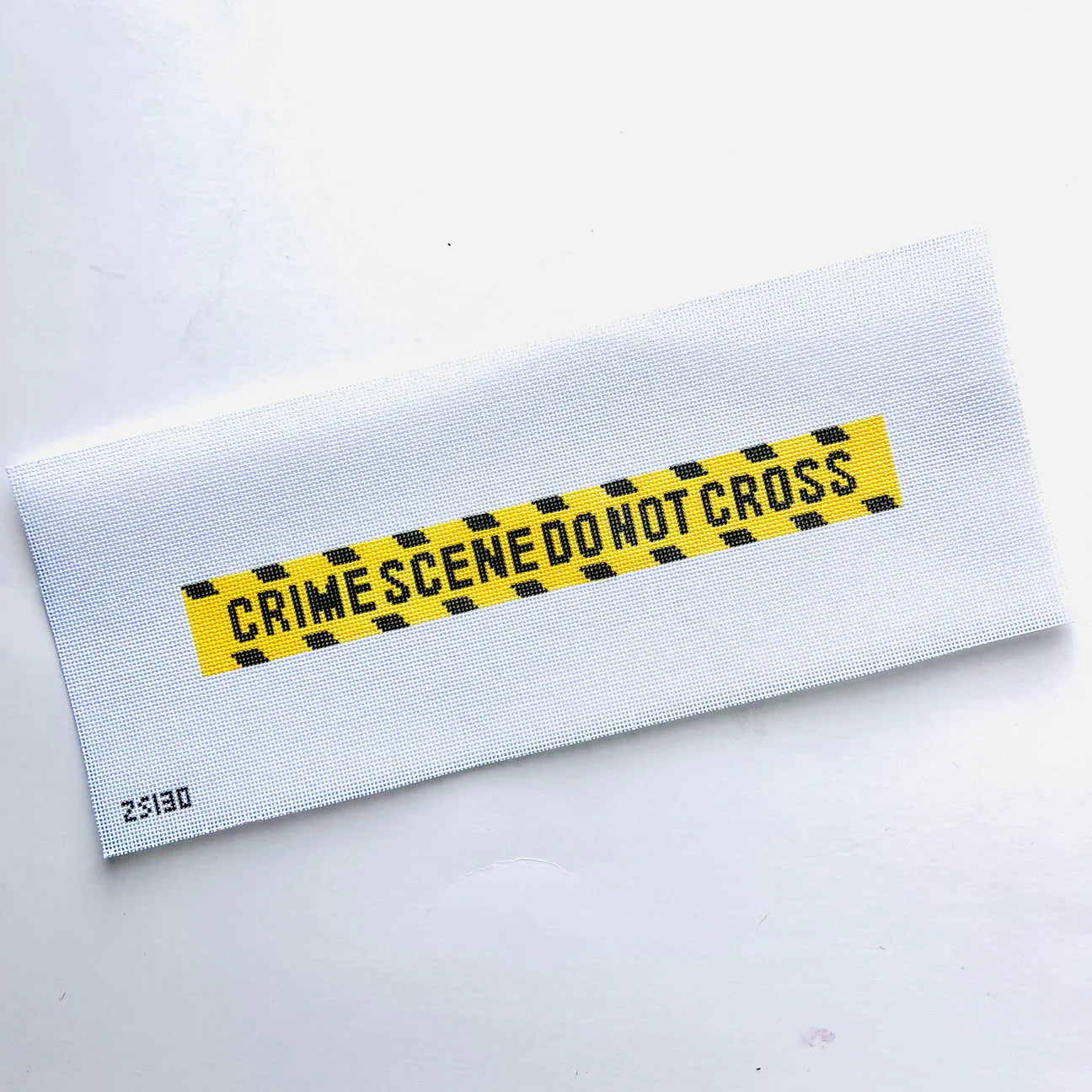 Do Not Cross Key Fob Canvas