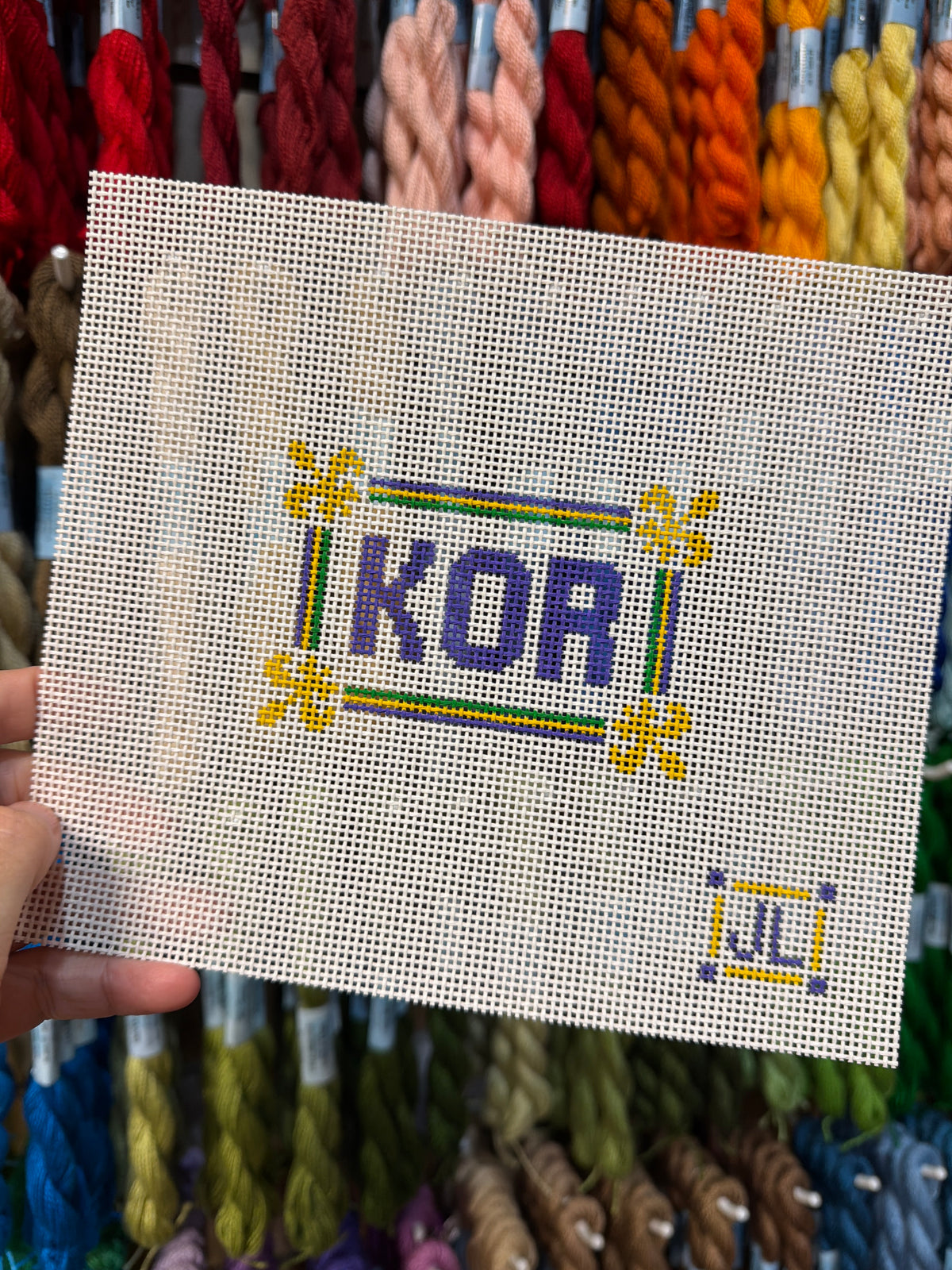 KOR Mardi Gras Organization Sign Canvas