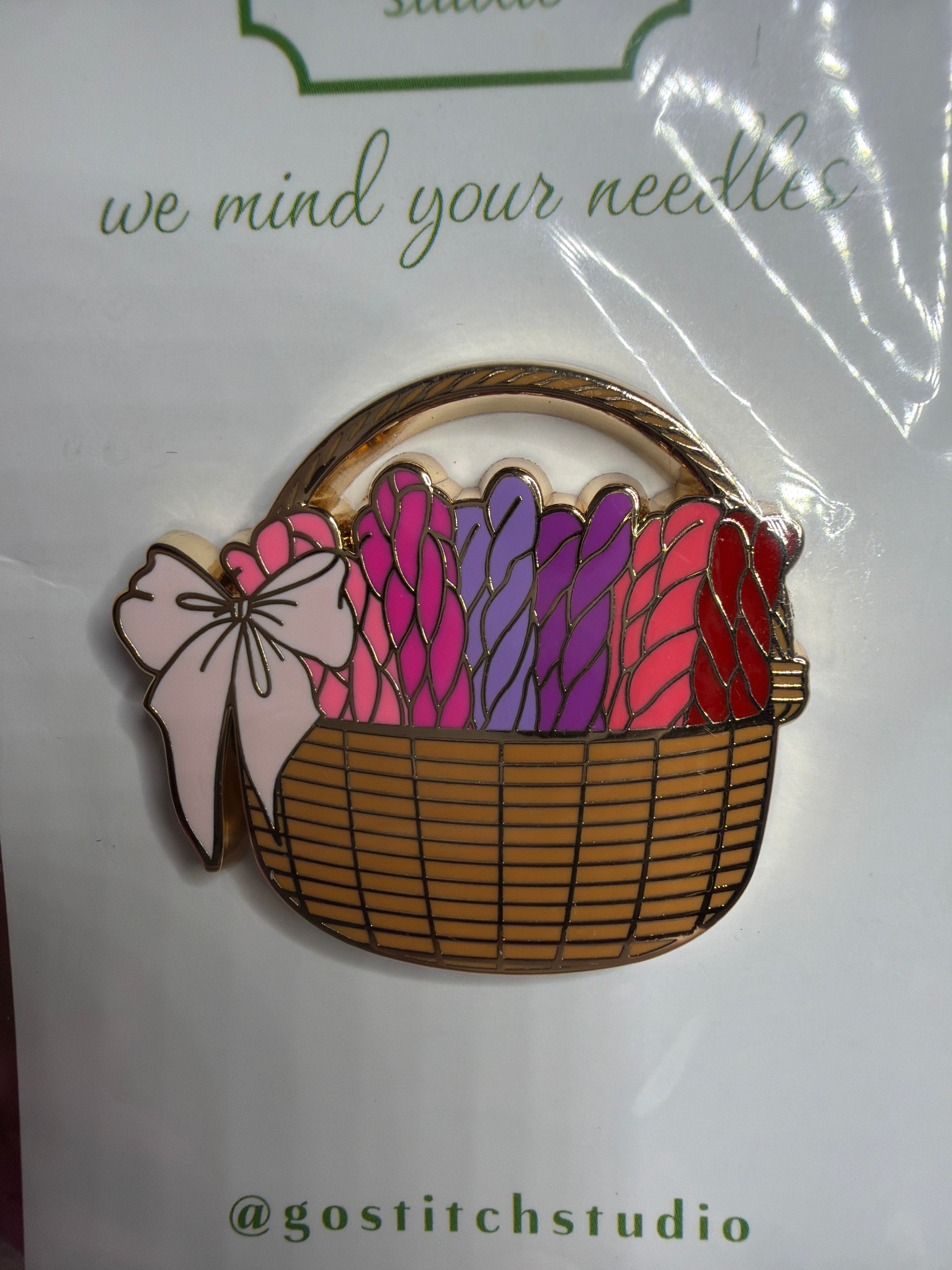 Needlepoint Basket Needleminder