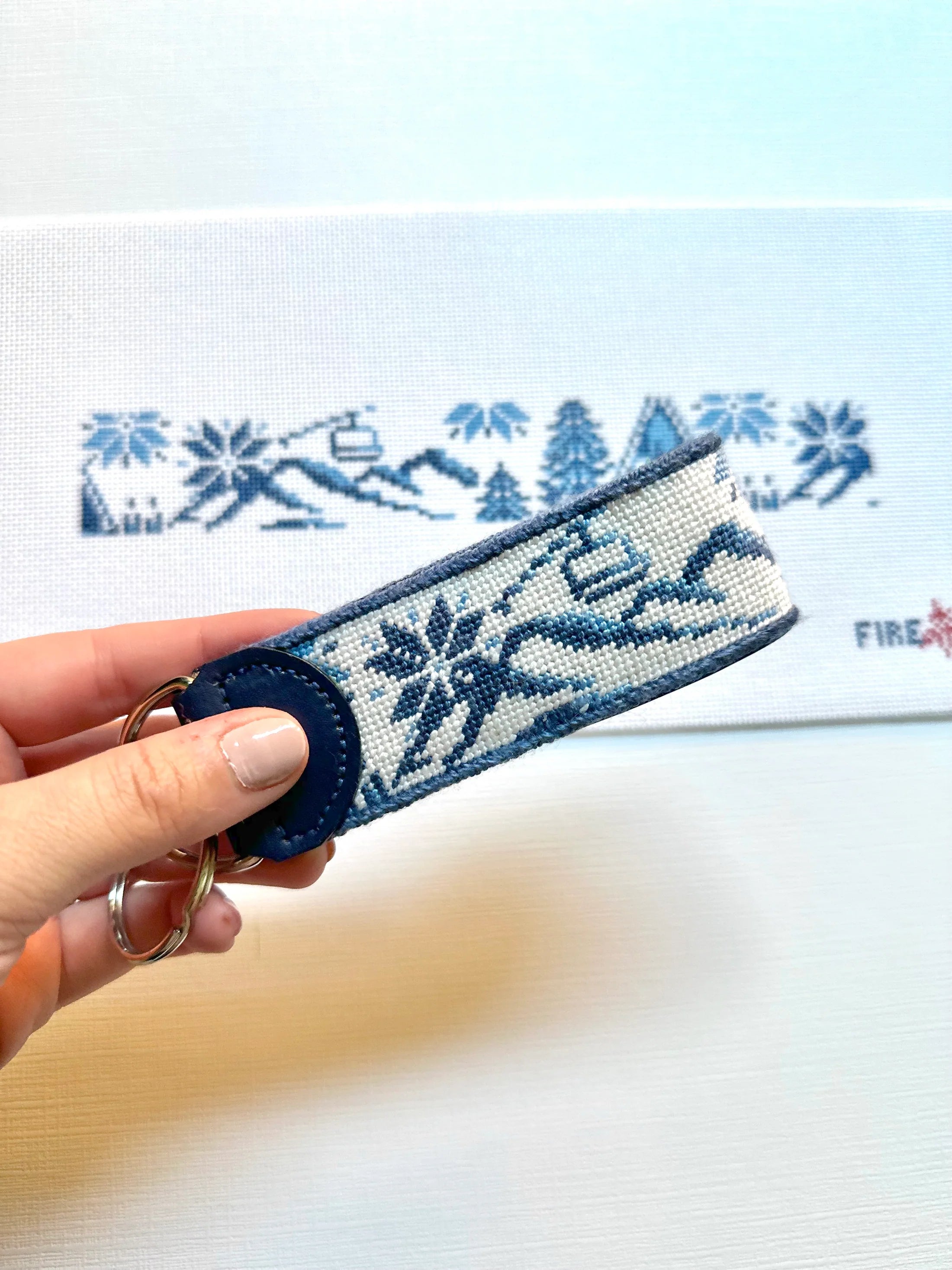 Winter Ski Fob Canvas