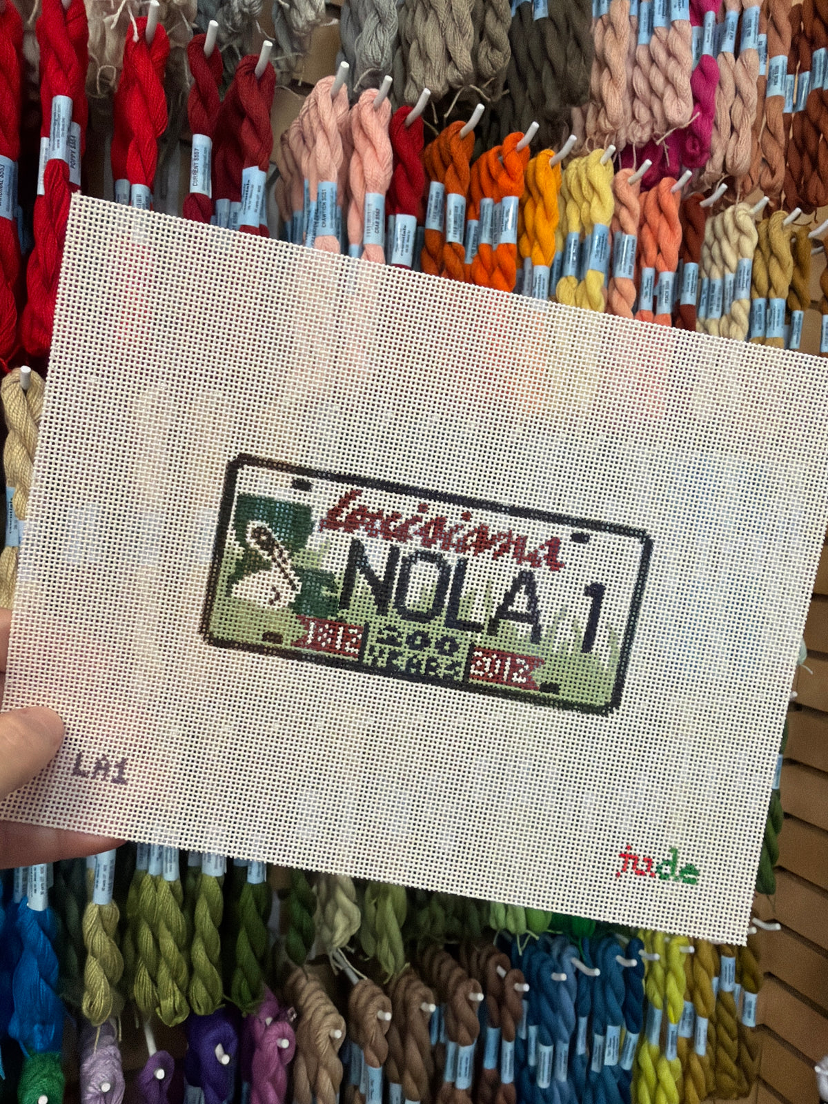 Louisiana License Plate (NOLA 1) Canvas